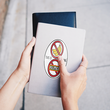 Load image into Gallery viewer, Charter_Captain_Decal_WhiteOvalSticker_Notebook_V_Mockup.png